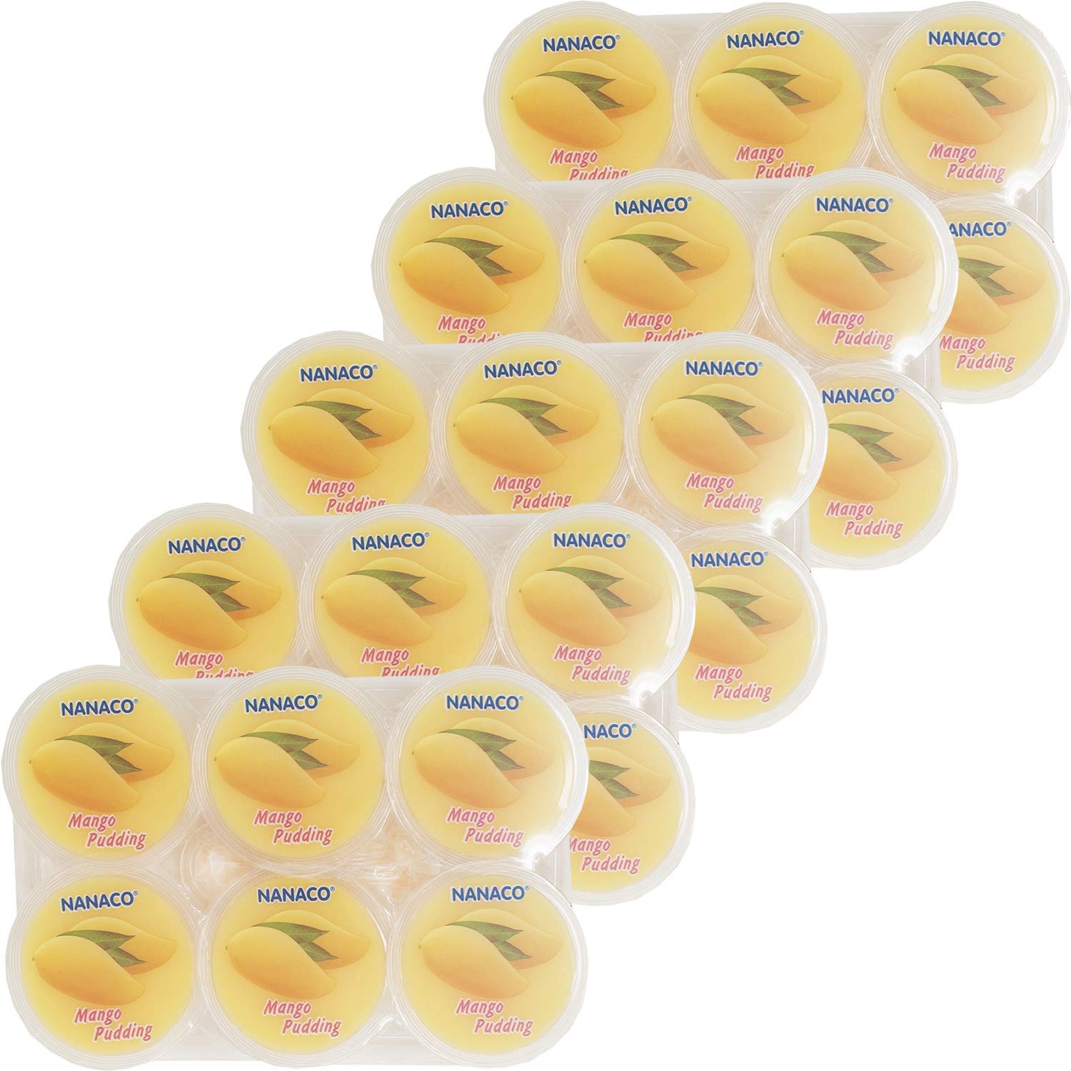 Amazon.co.jp: NANACO ナタデココ入りマンゴープリン(芒果) 480g ×5個